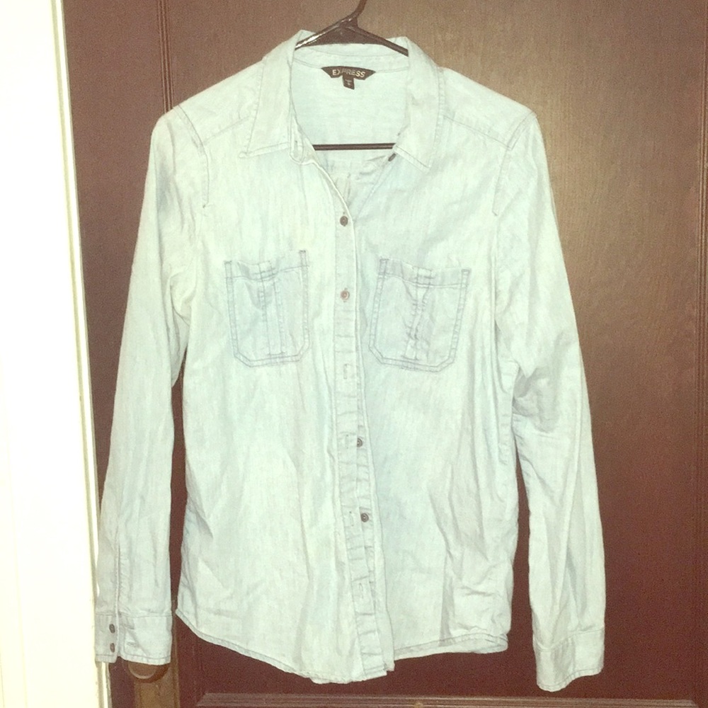 Express denim shirt, gentle worn